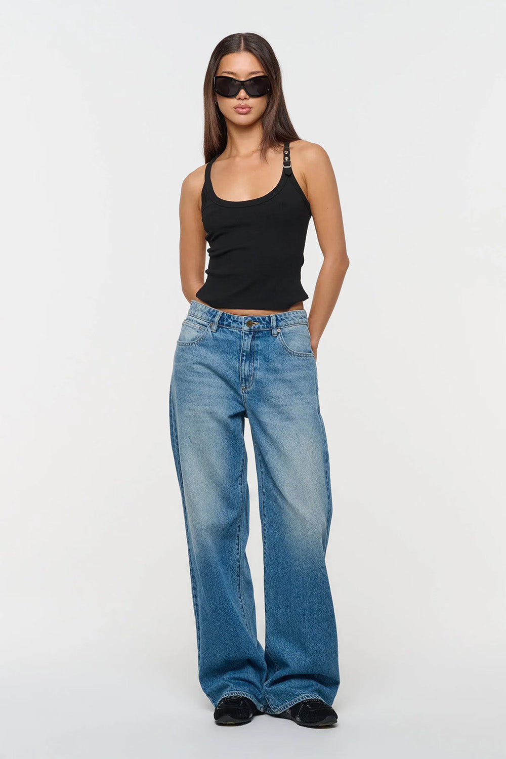 ABrand Jeans - A 95 Mid Baggy - Celeste - Front