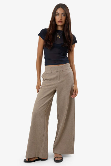 Thrills - Christina Twill Trouser - Tan Black