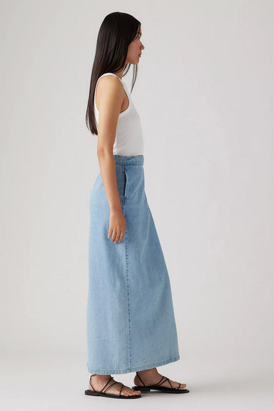 Levis - Column Wrap Skirt - Wrapped in Blue - Side