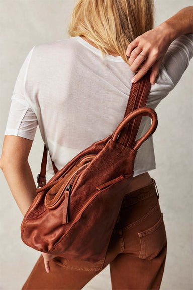 Free People - WTF Soho Convertible Sling - Distressed Brown - Model 