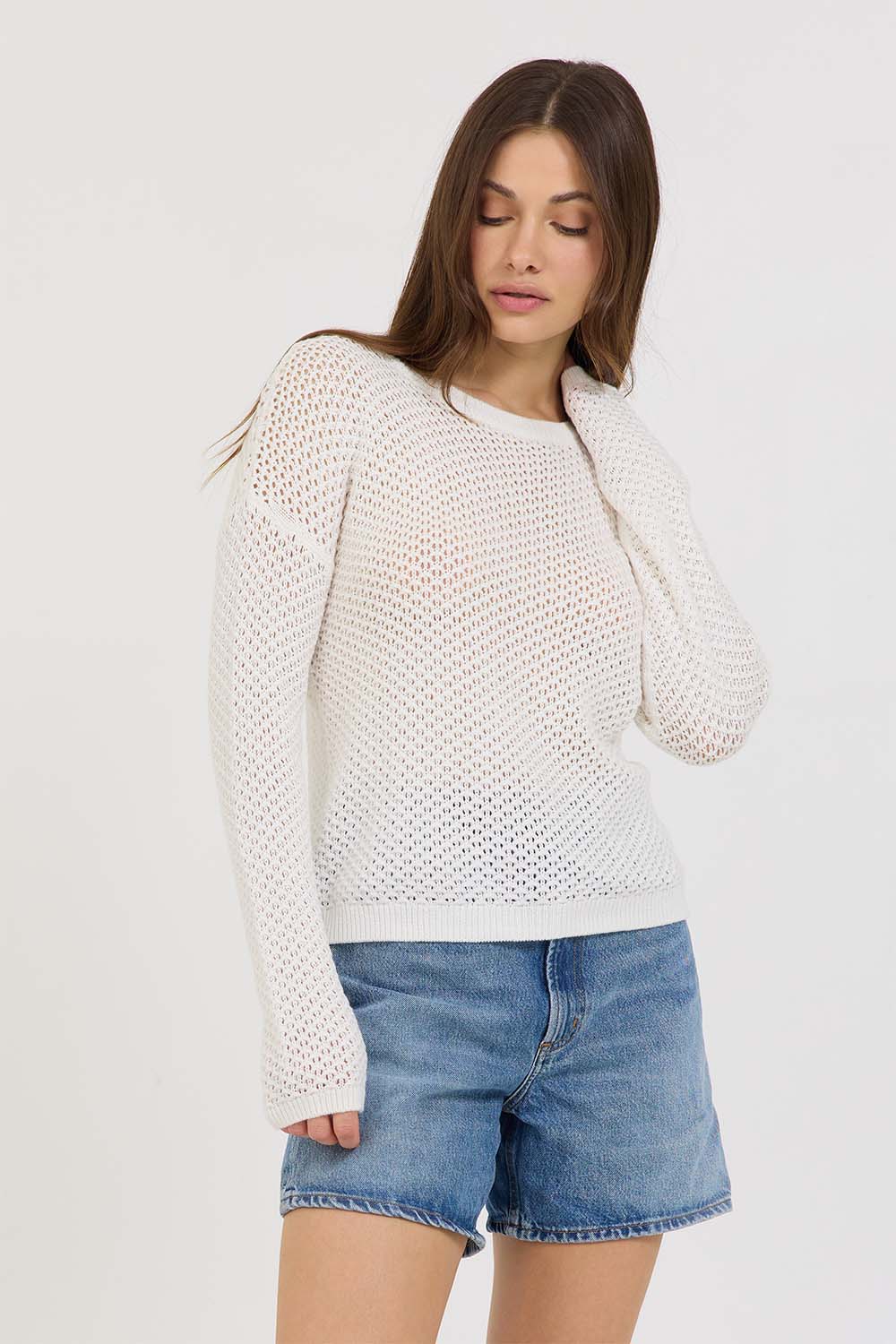 Stitches & Stripes - Scully Pullover - Chalk