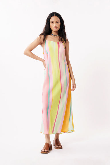 FRNCH - Cika Dress - Diagonal Rainbow - Front