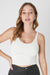 NikiBiki - Ribbed Easy Crop Top - White