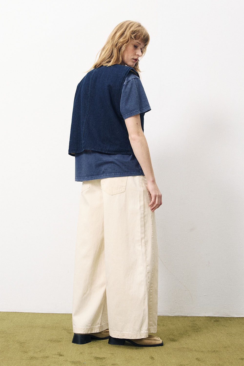 FRNCH - Evy Vest - Bleu Marine - Back