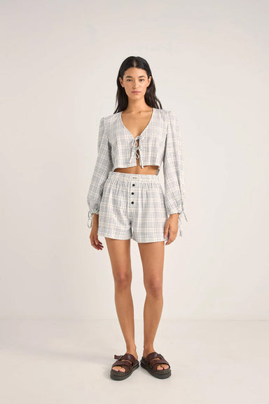 Rhythm - Desi Plaid Boxer Short - Blue