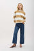 Richer Poorer - Beefy Strip Cotton Pullover - Khaki Stripe