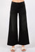 Letter to Juliet - Sofia Wide Leg Culotte - Washed Black - Front