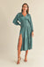 Reset by Jane - Claudia Dress - Dark Aqua - Front