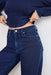 Good American - Jeanius Barrel Sweatpants - Indigo - Front Detail