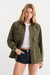 Good American The Field Jacket in Tea Bark — Front view