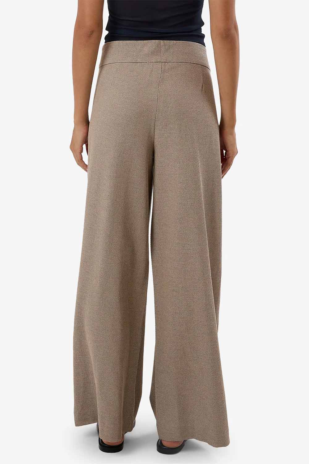 Thrills - Christina Twill Trouser - Tan Black - Back