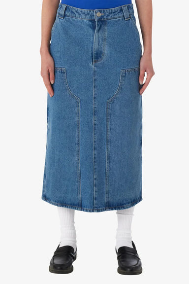 Obey - Garden Midi Skirt - Light Indigo - Front
