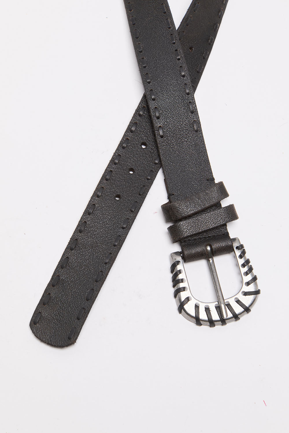 Free People - Holt Leather Belt - Black - Detail 2