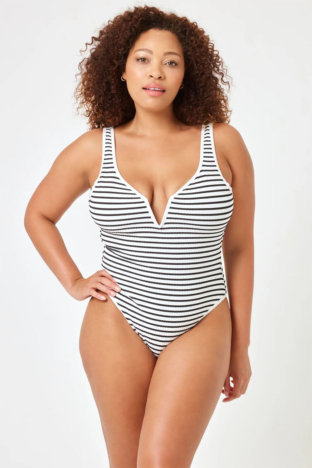 L*Space - Coco One Piece - Sail Along Stripe - Front