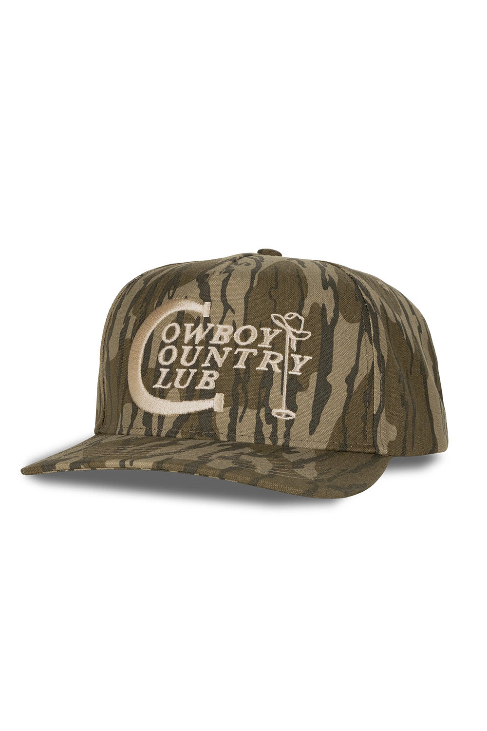 Sendero - Cowboy Country Club Hat - Mossy Oak/Bottomlands Camo - Profile