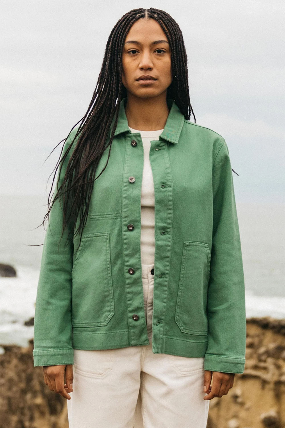 Finisterre - Yarrel Chore Jacket - Samphire - Front