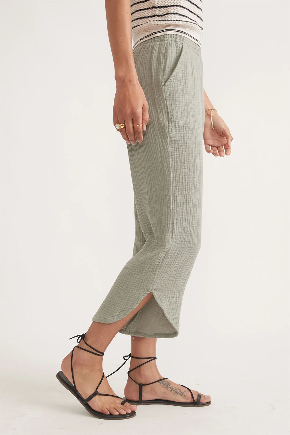 Marine Layer - Cali Double Cloth Pant - Shadow - Side