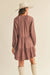 Reset by Jane - Heather Satin Dress - Mauve - Back