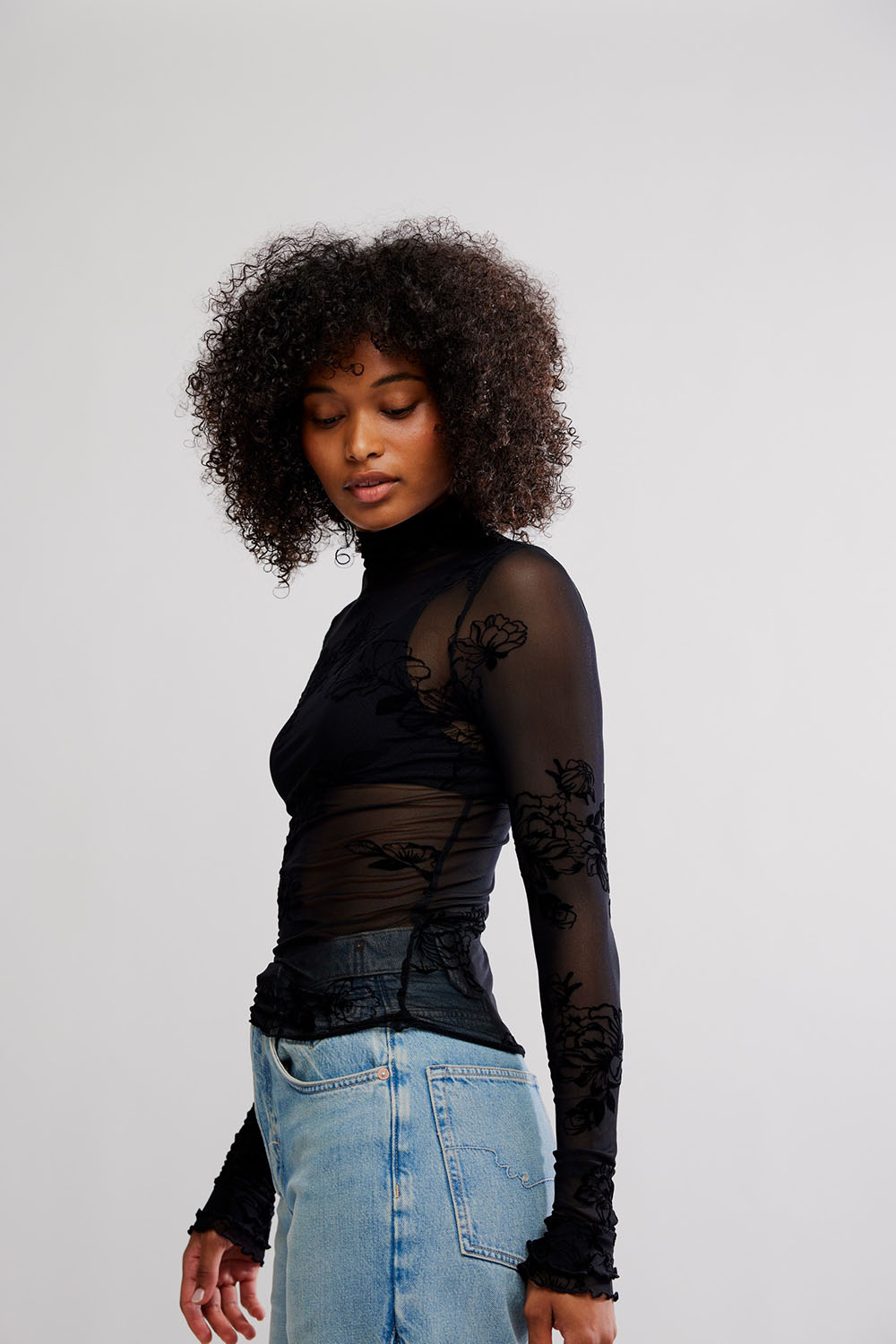 Free People - You Decide LS - Black - Side