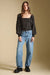 Saltwater Luxe Petra Top in Midnight — Full-body view
