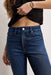 Good American - Good Legs Cropped Mini Boot - Indigo - Front Detail