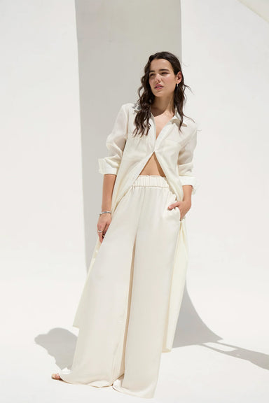 Deluc - Belel Pants - Buttercream - Front