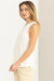 Double Zero - Sleeveless Tank Top - Off White - Side