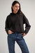 Richer Poorer - Recycled Fleece Hoodie - Mineral Black - Front