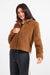Sadie & Sage - Teddy Faux Fur Jacket - Camel - Front Alt