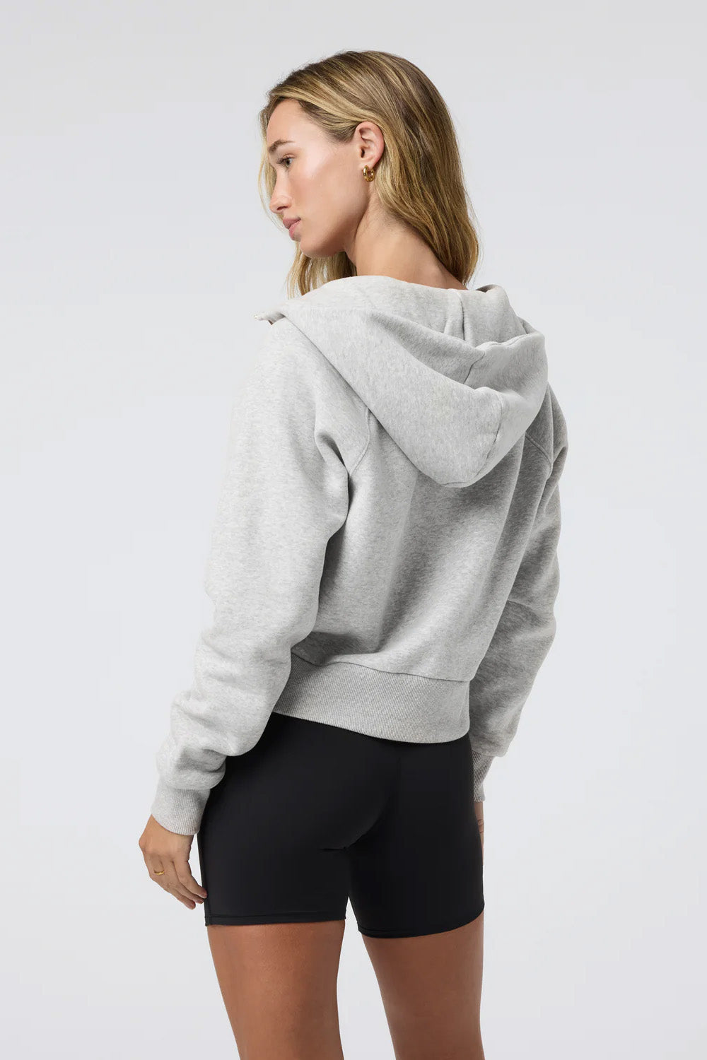 Vuori - Restore Half Zip Hoodie - Light Heather Grey - Back
