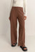 Rhythm - Whitehaven Wide Leg Pant - Brown - Front