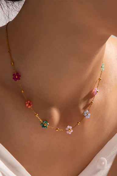 Pearl of the West - Flower Child Necklace 18k GP