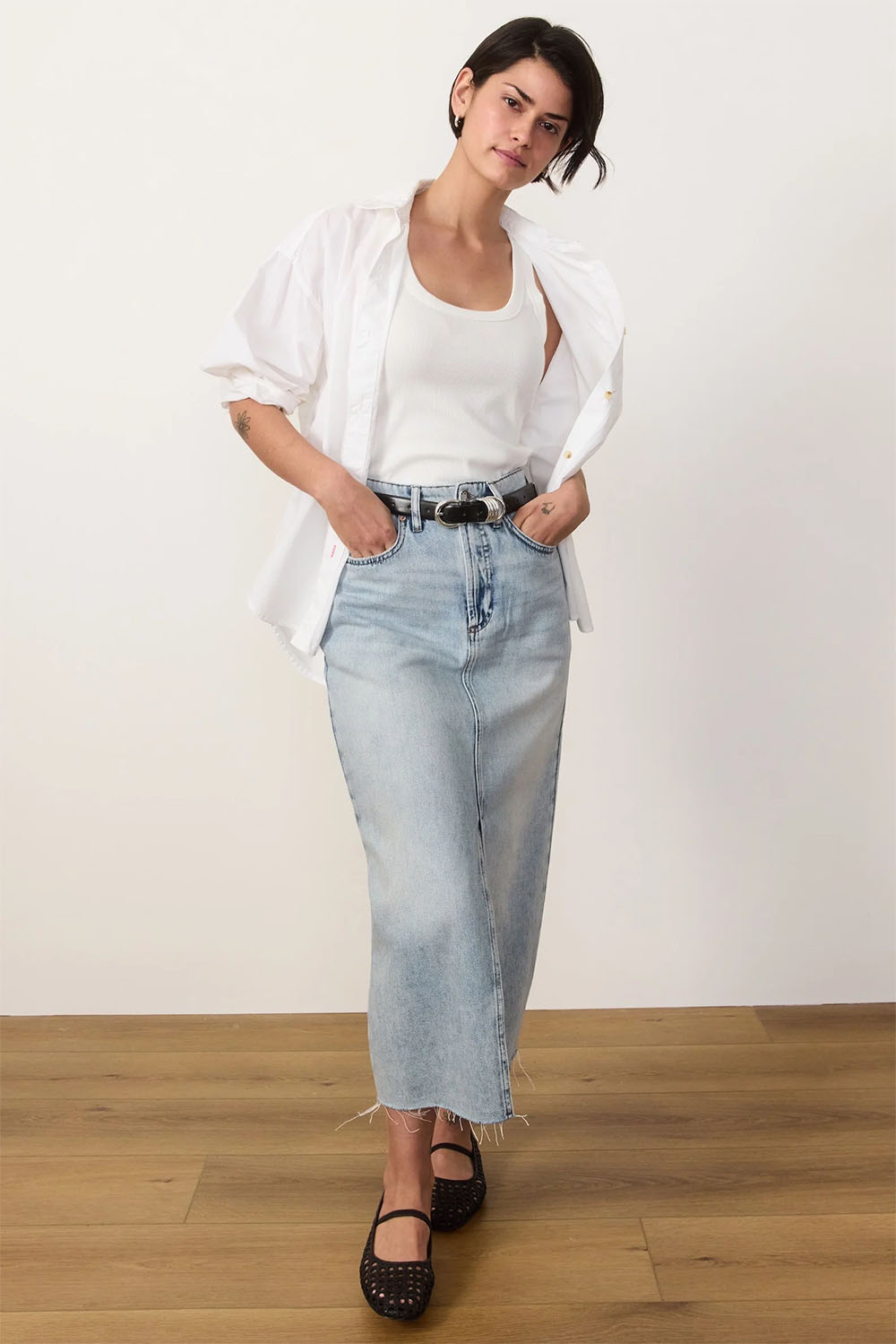 Marine Layer - Oversized Poplin Shirt - White