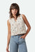 Brixton - Floral Quilted Vest - Whitecap/Hazelnut/Floral - Front