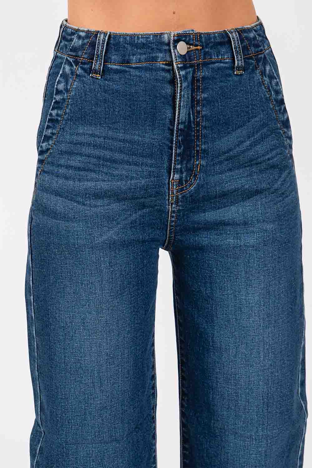 Letter to Juliet - Gia High Rise Trouser Jean - Medium - Detail