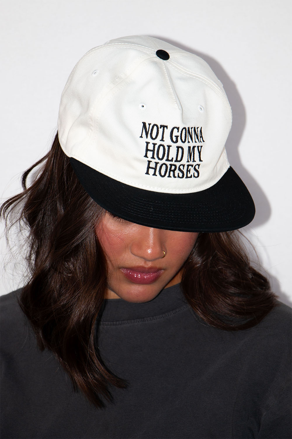 Pearl of the West - Not Gonna Hat - Bone/Black