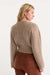 Good American The Chunky Knit Sweater in Dusk — Back view