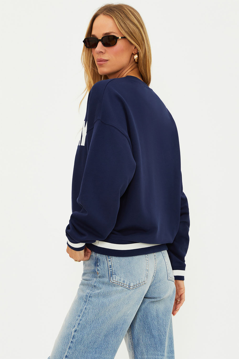 Beach Riot - Devyn Sweatshirt - Game Day Navy - Side