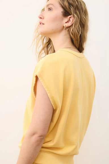 Marine Layer - Cloud 9 Terry Dolman Tee - Sunflower - Back