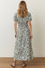 Marine Layer - Emery Poplin Midi Dress - Pine Geo - Back