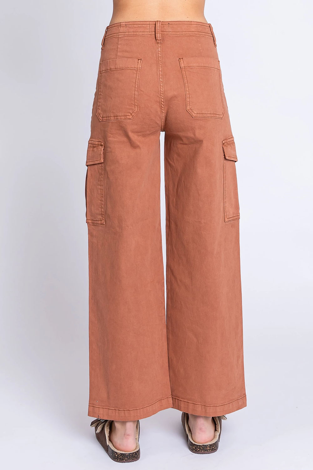 Letter to Juliet - Baggy Cargo Pant - Mocha - Back