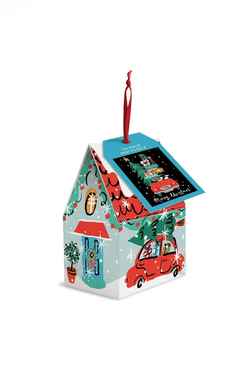 XMAS CAR 130 PC PUZZLE ORNAMENT