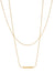 Pearl of the West - Tia Double Bead Necklace - GP Stainless