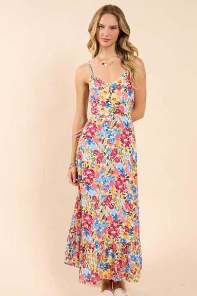 Sadie & Sage - Natures Palette Maxi Dress - Multi - Front