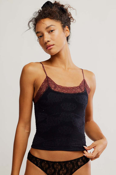 Free People - Jules Seamless Cami - Black Combo - Front