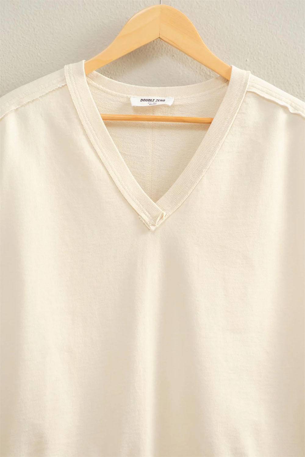 Double Zero - Sleeveless V-Neck Vest - Alpaca