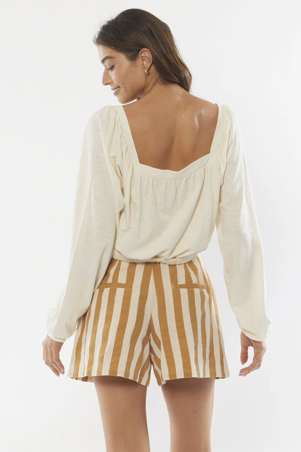 Amuse Society - Romance LS Knit - Sandy - Back