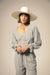 Brixton - Meadow Blouse - Azure Blue Gingham - Model