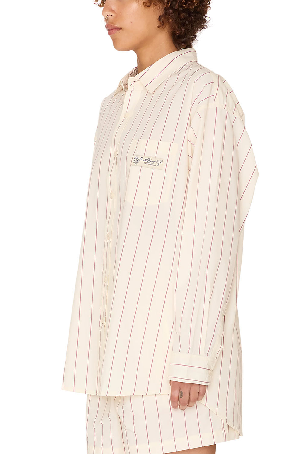 Obey - Primavera Stripe Shirt - Tofu Multi  - Side