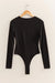 Double Zero - Knitted LS Bodysuit - Black - Back